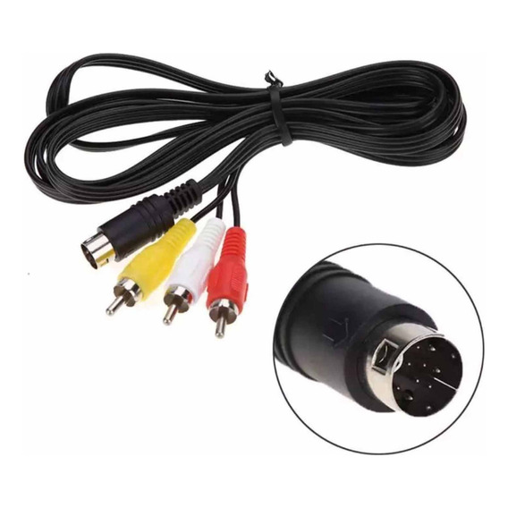 Cable Audio Video Stereo 9 Pin Para Sega Genesi Modelo 2 Mg-