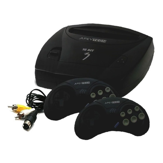 Consola Video Juegos Apevtech 16 Bit  color negro