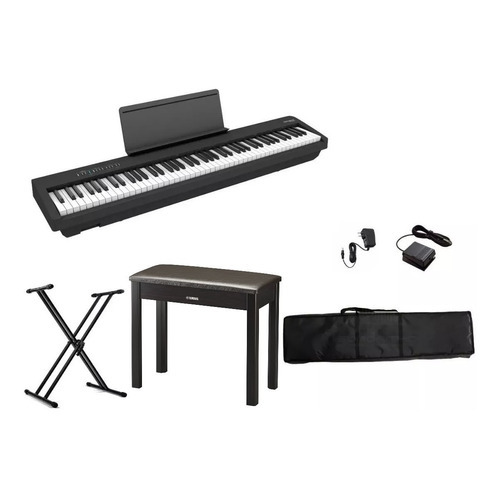 Piano Roland Fp30x Bk 88 Teclas Bluetooth Base Funda Banco Color Negro
