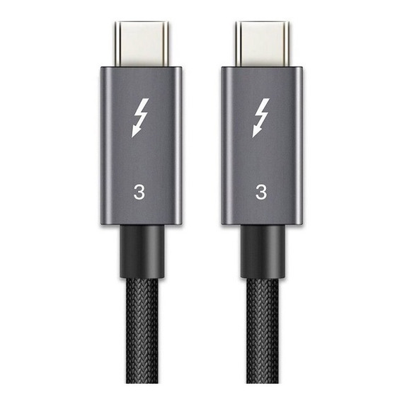 Cable Thunderbolt 3 Usb C Certificado / 100w 5a 40gbps /0.5m