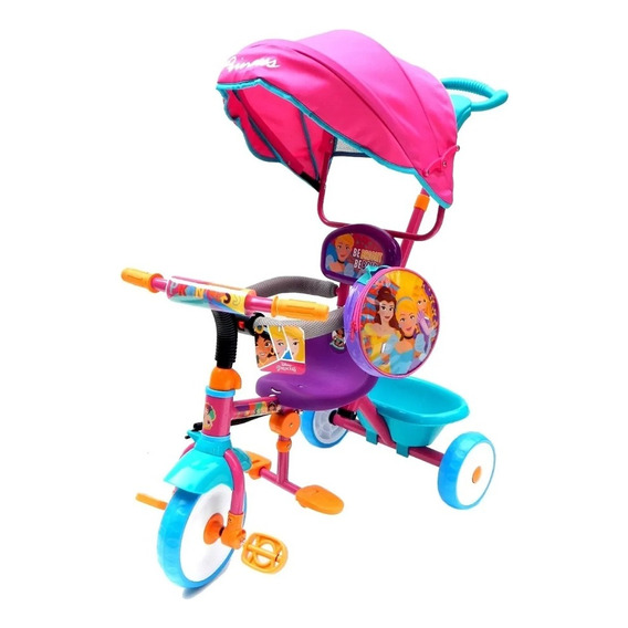 Triciclo Infantil Multifuncional Princesas Rosa Xg-8803 1395
