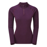 Primera Capa Antibacterial Mujer Dart Zip Neck - Montane