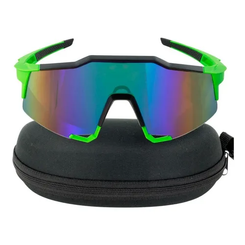 Lentes Deportivos De Ciclismo Para Sol Hombre Verde D1218 Diseño