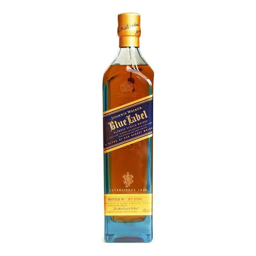 Pack De 12 Whisky Johnnie Walker Blend Blue Label 750 Ml