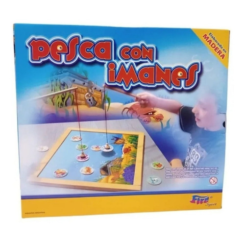 Juego De Pesca Con Imanes Y Caña Infantil Didáctico 