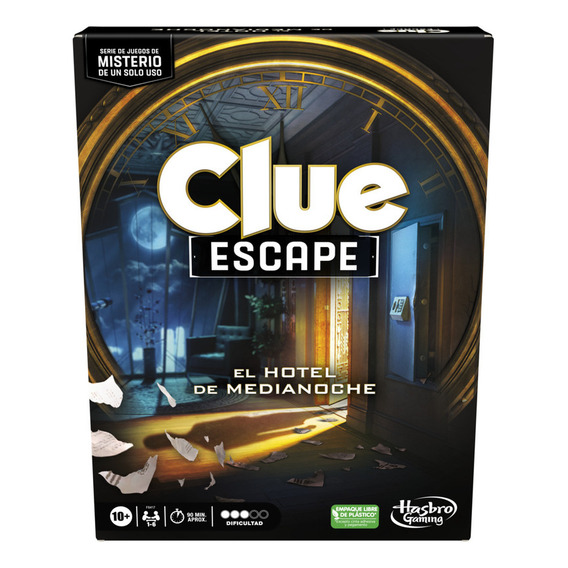 Juego De Mesa Hasbro Gaming Clue Escape El Hotel Medianoche