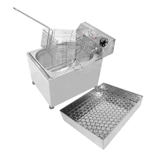 Fritadeira Industrial Elétrica 10 L De Mesa Zona Fria C/ Sec Cor Prateado Frequência 60 Voltagem 220v