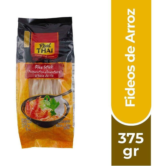 Real Thai Fideos De Arroz 5 Mm  375 Gr