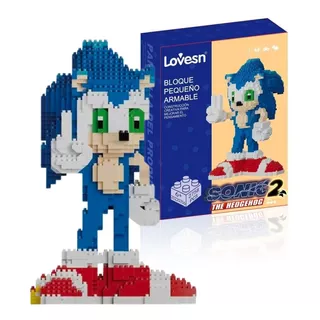 Sonic The Hedgehog 2 Figura Bloques Armables 3d Mini Blocks
