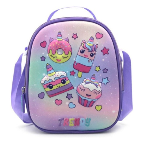 Lunchera Infantil Candy Trendy Nena 16774 Color Violeta