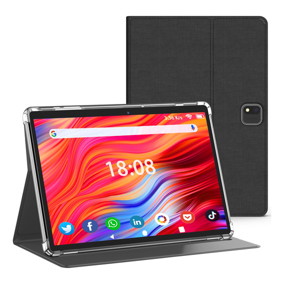 Tablet Hd Android De 6g+128g Memoria Ram Con Funda De 10 In