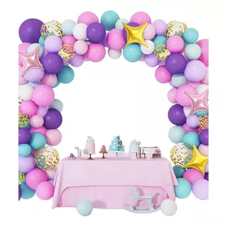 Decoración Arco De Globos Cumpleaños Eventos