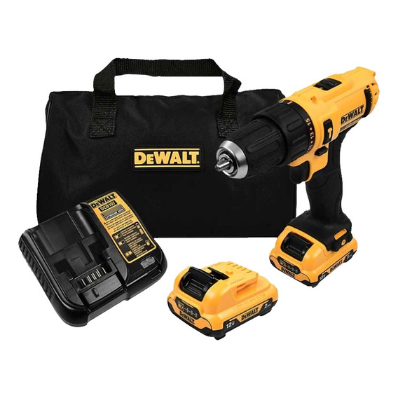 Kit De Taladro Atornillador Dewalt Dcd716d2-b3 3/8 PLG 12v