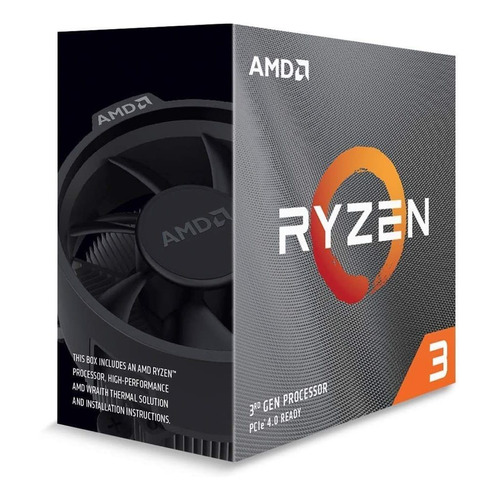 Procesador gamer AMD Ryzen 3 3300X 100-100000159BOX de 4 núcleos y  4.3GHz de frecuencia