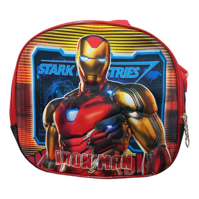 Kit Mochila Escolar Niño Dibujo 3d Avengers Iron Man