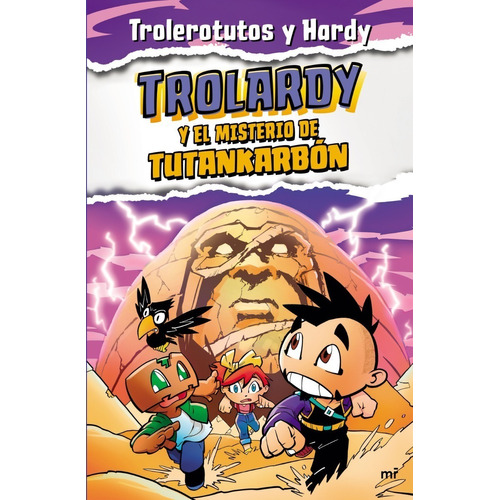 Trolardy Y El Misterio De Tutankarbón - Trolerotutos Y Hardy Color De La Portada Morado