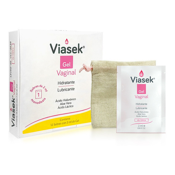Viasek Gel Vaginal Lubricante Íntimo Monodosis X 12 Sobres