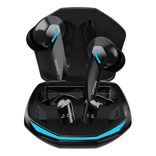 Audífonos in-ear inalámbricos Lenovo LivePods GM2 PRO GM2 PRO negro con luz  azul LED