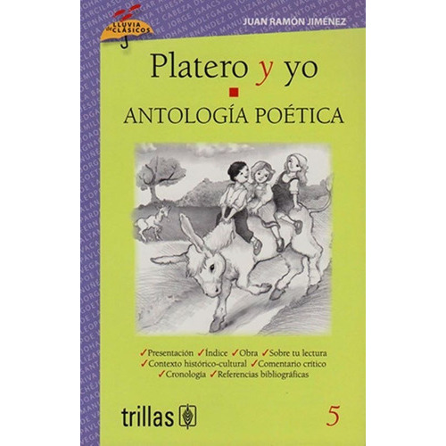 Platero Y Yo No 5, De Jiménez, Juan Ramón., Vol. Unico. Editorial Editorial Trillas, Prov. 29, Tapa Blanda En Español