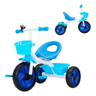 Triciclo Infantil 3 Rodas Pedal Passeio Motoca Velotrol Jony Cor Azul