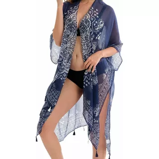 Salida De Playa Pareo Cover Mujer Elegante Bikini Ropa Playa