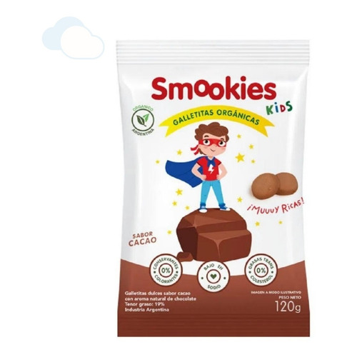 Galletitas Smookies Kids Cacao Y Trigo 120 Gr