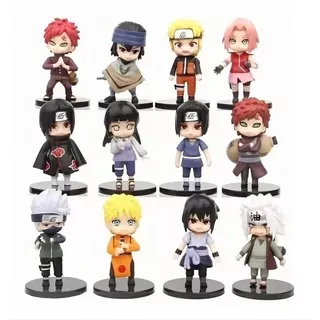Naruto Figuras De Acción Juguetes , Figuras De Naruto 12 Pcs