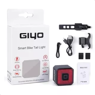 Luz Sinalizador Giyo Com Sistema De Freio Inteligente Bike