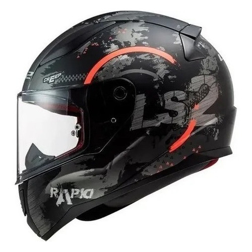 Casco Moto Integral Ls2 Ff 353 Rapid Circle Color Negro Tamaño del casco L
