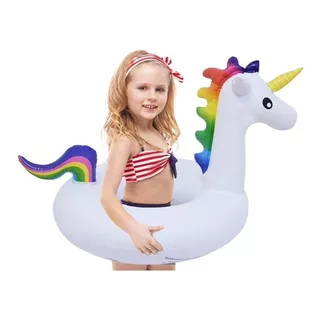 Unicornio Inflable Salvavidas Infantil 55 Cm Pileta Piscina