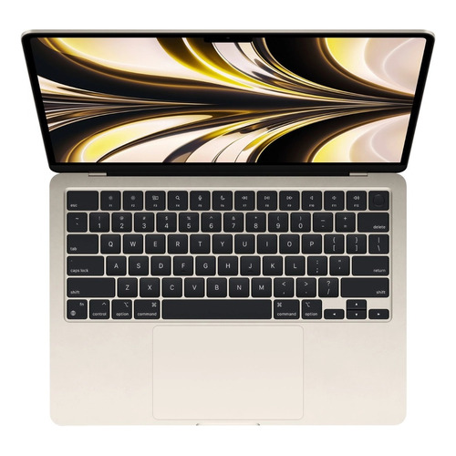 MacBook Air M2 2022 starlight 13.6", Apple M2 M2  8GB de RAM 256GB SSD, Apple GPU 60 Hz 2560x1664px macOS