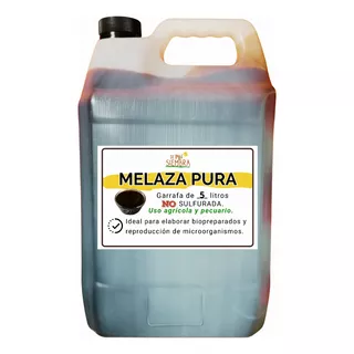 Melaza Pura (garrafa 5 L, 6.7 Kg) - Uso Agricola, Pecuario.