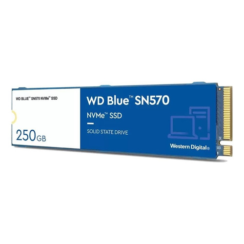 Ssd Western Digital Blue Sn570 250gb Nvme Pcie M2 2280 Azul