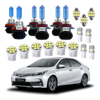 Kit Completo De Lâmpadas Efeito Xenon Corolla 2015 A 2018