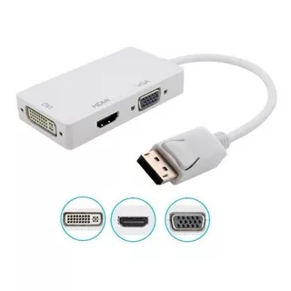 Convertidor Display Port Dp A Hdmi  Dvi Y Vga