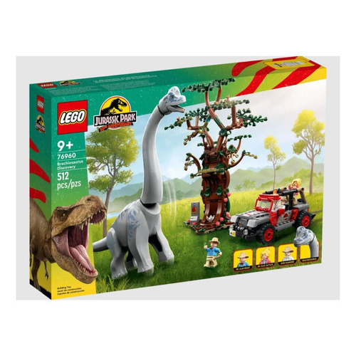 Lego Jurassic World Descubrimiento Del Braquiosaurio 76960 Cantidad de piezas 512