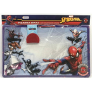 Spider Man Pizarra Bifaz Con Crayones De Colores Art 03260