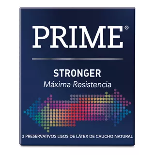 Preservativos Prime Stronger Cajita X 3u Máxima Resistencia 