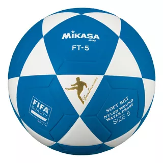 Pelota De Fútbol Mikasa Ft-5 Nº 5 Color Azul Y Blanco