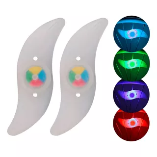 Luz Led Colores X2 Para Ruedas Bicicleta Moto Seguridad Color Multicolor