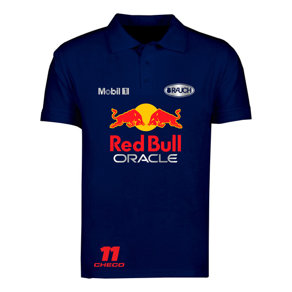 Playera Polo Mod Red Bull Checo Perez 11 F1 Reflejante