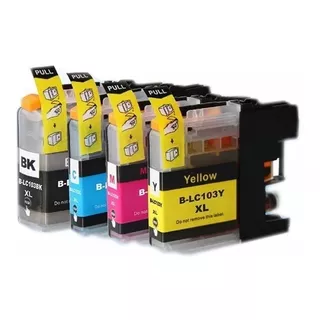 Pack 4 Cartuchos Compatibles R Lc-101 Lc-103 Dcp-j152w