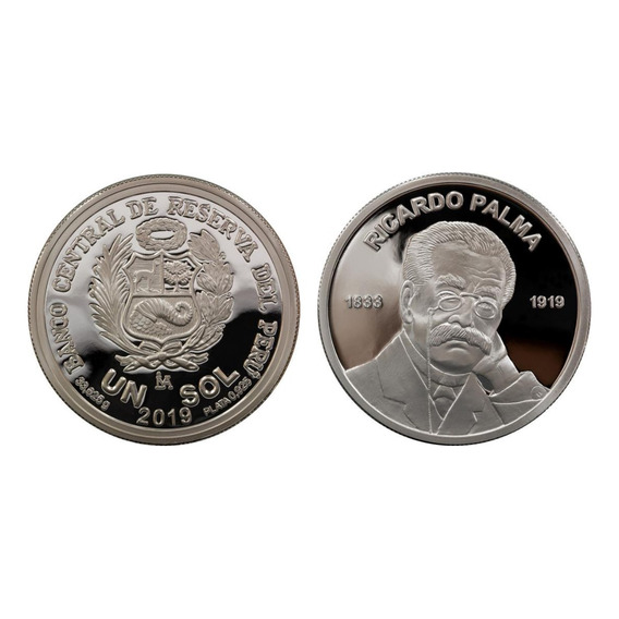 Moneda De Plata Ricardo Palma [ Bcrp ]