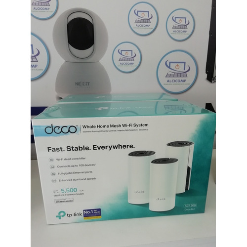 Tp Link Deco Mesh M4 Wifi Dual Band 1167 Mbps 3-pack Color Blanco