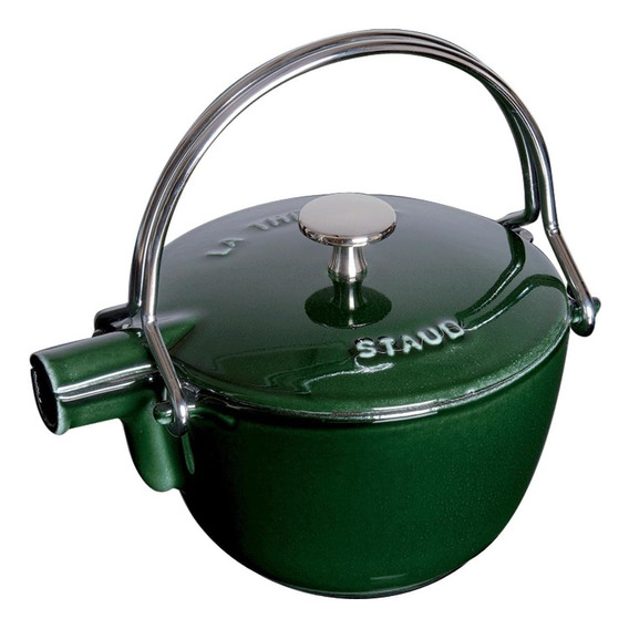 Staub Tetera, Hierro Fundido, Verde Basilisco