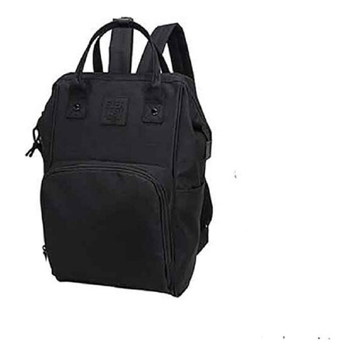 Mochila Urbana Everlast Boca Rigida 22154 Color Negro 2 Diseño Lisa