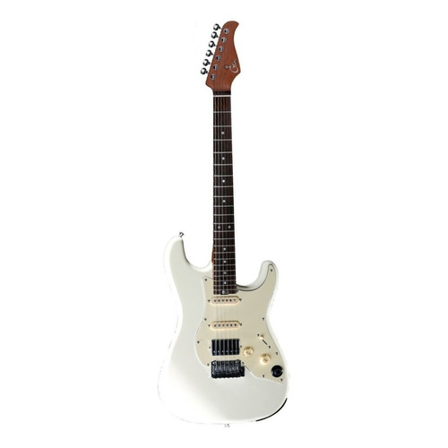 Guitarra eléctrica Gtrs S800 de american basswood vintage white brillante con diapasón de palo de rosa