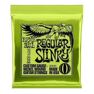 Cuerdas Guitarra Eléctrica Ernie Ball Regular Slinky 10-46