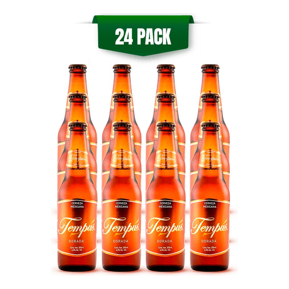 Cerveza Artesanal Tempus Dorada 24 Pack Botella 355 Ml