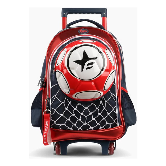 Mochila Escolar Con Carro 18 Pulgadas - Clasica Footy